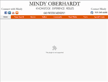 Tablet Screenshot of mindyoberhardt.com